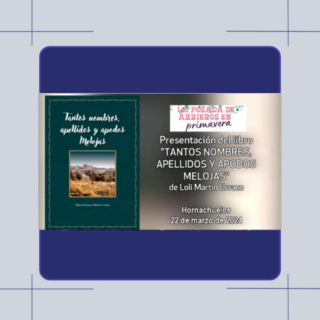 Hornachuelos 2024 CEICUH libro Loli Martín Urraco 22 marz24
